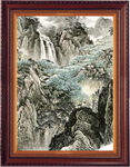 山水竖幅