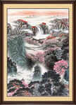 中堂画山水 