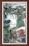 中国画山水 
