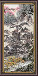 竖式山水 