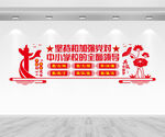 中小学党建文化墙