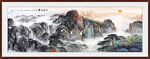 泰山书房装饰画 