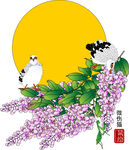 紫罗兰装饰画