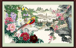 牡丹壁画 