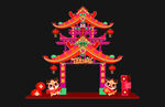 中式仿古龙门架