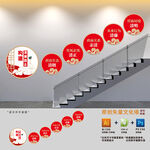 清廉国企楼梯文化墙