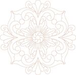 中式花纹线稿 线条
