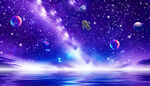 唯美星空银河星河软膜