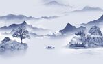 大气 最新客厅山水 tif分层