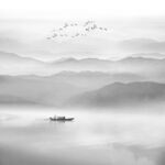 山水水墨画