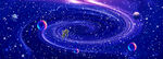 长幅宇宙旋涡星空