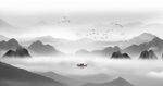 水墨山水画