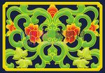 烫金花纹