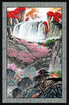 山水画风景 