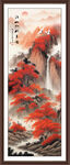 竖幅山水画