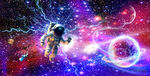闪电星空