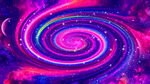 绚丽梦幻旋涡星空