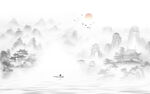 水墨山水画