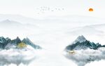 中式 简约高档山水 TiF分层