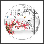 国画梅花