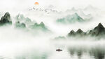 国画山水背景