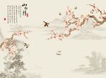 电视背景花鸟图