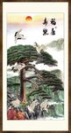 国画迎客松