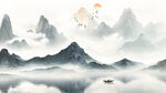 新中式水墨山水画