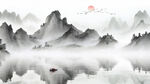 山水国画山水