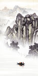 爆款 高端山水玄关 TIF分层
