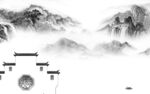 高档 灰色清晰山水 TiF分层