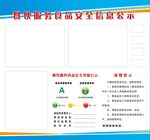 食品安全信息公示牌