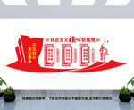 社会主义核心价值观文化墙