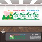 生态文明建设绿色健康环保文化墙