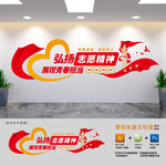 弘扬志愿精神文化墙