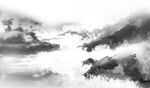 水墨意境抽象画  