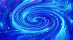 蓝色高清旋涡星空
