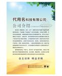 简洁公司介绍海报