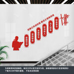 教师楼梯文化墙