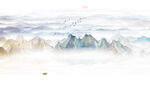 新中式水墨山水画