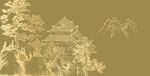 新中式壁纸壁画装饰画