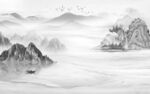 最新 现代灰色山水 TiF分层