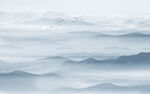 山水水墨画风景图