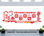 和谐社区文化墙