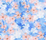 蓝底小花