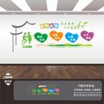 医院宣传展板标语形象墙背景墙