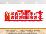 为党育人为国育才文化墙