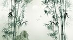 水墨竹林