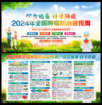 全国肿瘤防治宣传周展板宣传栏