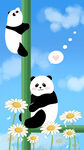 可爱卡通熊猫壁纸
